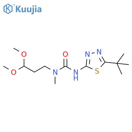 Urea,N-(3,3-dimethoxypropyl)-N'-[5-(1,1-dimethylethyl)-1,3,4-thiadiazol-2-yl]-N-methyl- structure