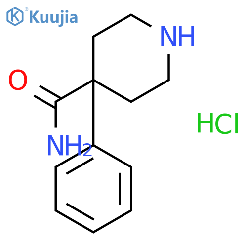 4-phenylpiperidine-4-carboxamide hydrochloride structure