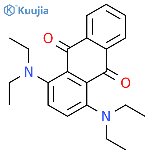 9,10-Anthracenedione, 1,4-bis(diethylamino)- structure