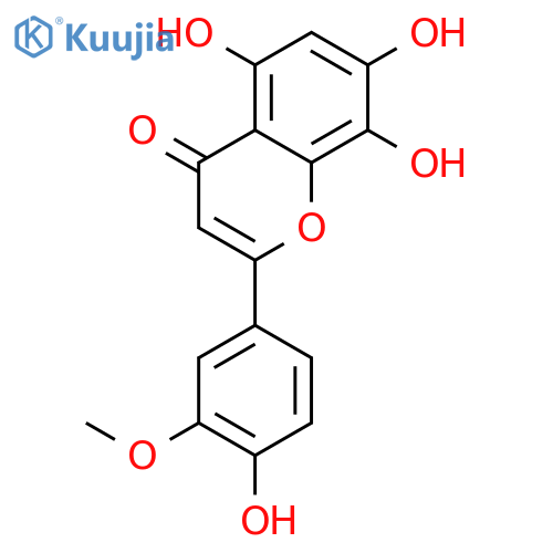 4',5,7,8-Tetrahydroxy-3'-methoxyflavone structure