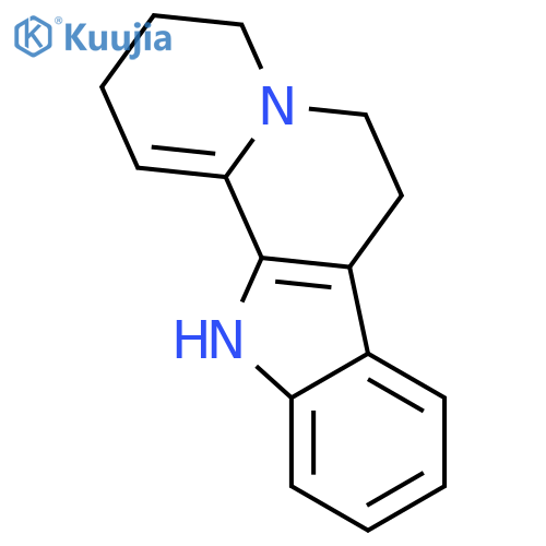 Indolo[2,3-a]quinolizine, 2,3,4,6,7,12-hexahydro- structure