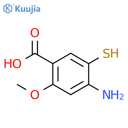 2-Methoxy-4-amino-5-mercaptobenzoic Acid structure