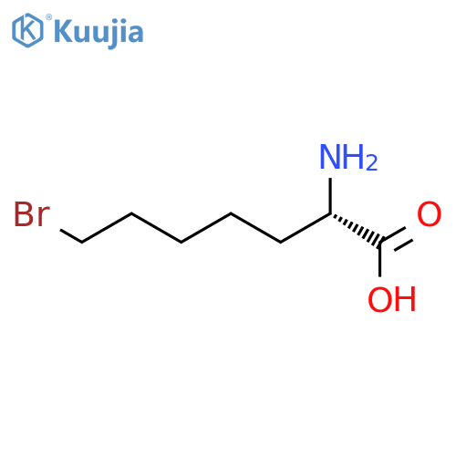 HEPTANOIC ACID, 2-AMINO-7-BROMO-, (2S)- structure