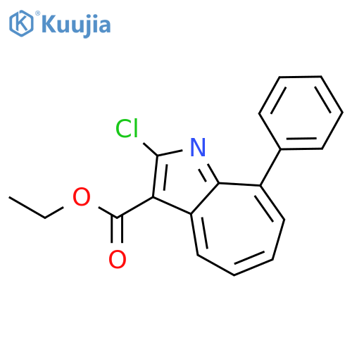 Cyclohepta[b]pyrrole-3-carboxylic acid, 2-chloro-8-phenyl-, ethyl ester structure