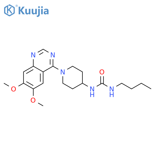 Urea,N-butyl-N'-[1-(6,7-dimethoxy-4-quinazolinyl)-4-piperidinyl]- structure