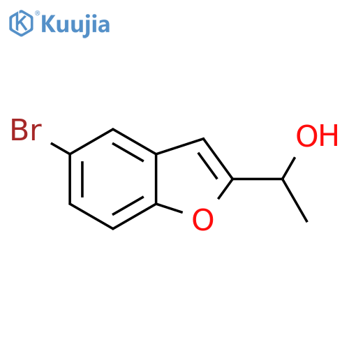 1-(5-bromobenzofuran-2-yl)ethanol structure