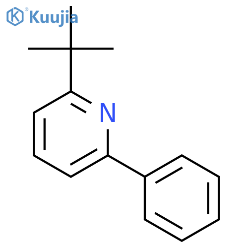 Pyridine, 2-(1,1-dimethylethyl)-6-phenyl- structure
