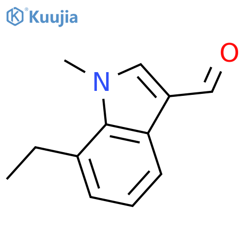 7-ethyl-1-methyl-1H-indole-3-carbaldehyde structure