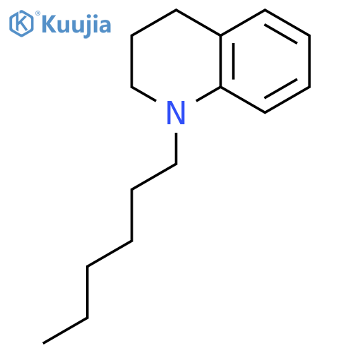 Quinoline, 1-hexyl-1,2,3,4-tetrahydro- structure