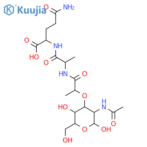 Ac-muramyl-Ala-Glu-NH2 structure
