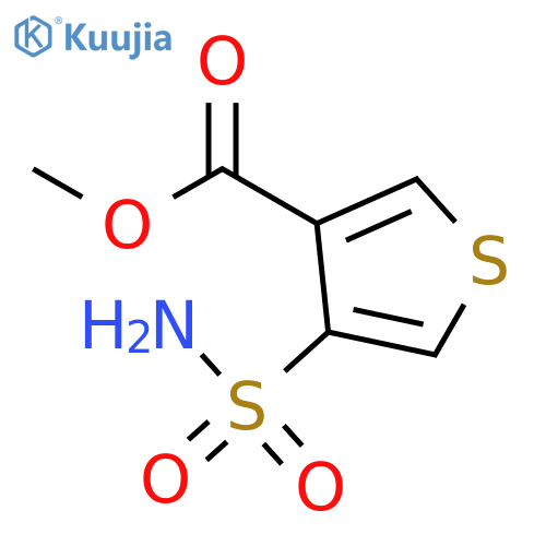 methyl 4-sulfamoylthiophene-3-carboxylate structure