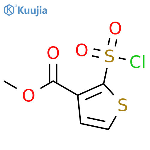 methyl 2-(chlorosulfonyl)thiophene-3-carboxylate structure
