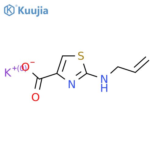 potassium 2-(prop-2-en-1-yl)amino-1,3-thiazole-4-carboxylate structure