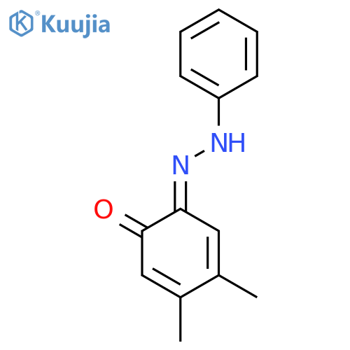 4,5-Dimethyl-2-(phenyldiazenyl)phenol structure