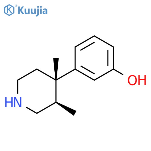 3,4-cis-Dimethyl-4-(3-hydroxyphenyl)piperidine structure