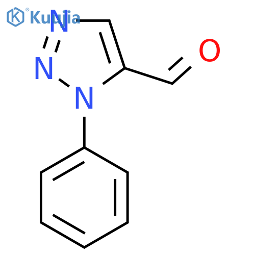 1-Phenyl-1H-1,2,3-triazole-5-carbaldehyde structure