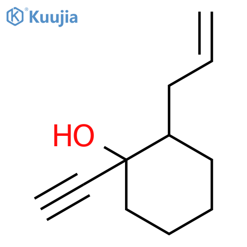 Cyclohexanol, 1-ethynyl-2-(2-propenyl)- structure
