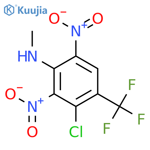 Benzenamine, 3-chloro-N-methyl-2,6-dinitro-4-(trifluoromethyl)- structure