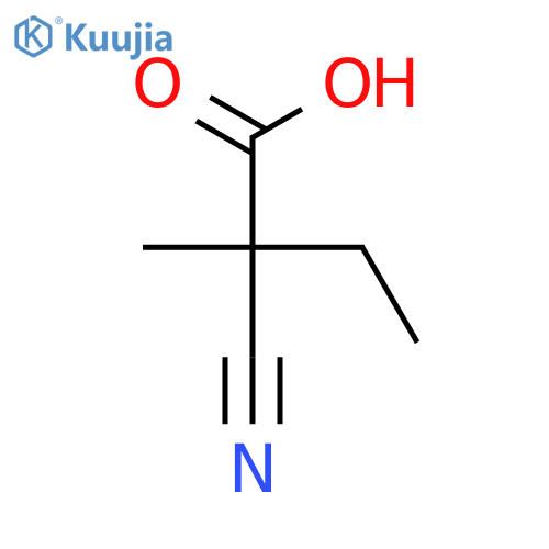 2-cyano-2-methylbutanoic acid structure