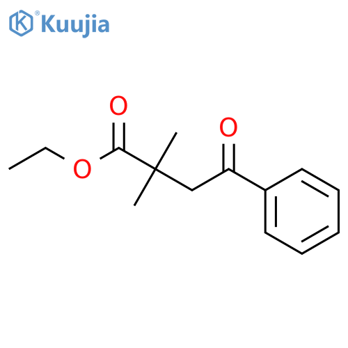 ethyl 2,2-dimethyl-4-oxo-4-phenyl-butanoate structure