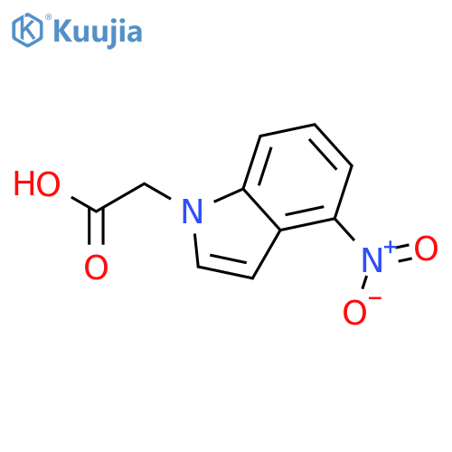 (4-Nitro-1H-indol-1-yl)acetic acid structure