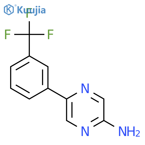 5-[3-(trifluoromethyl)phenyl]pyrazin-2-amine structure