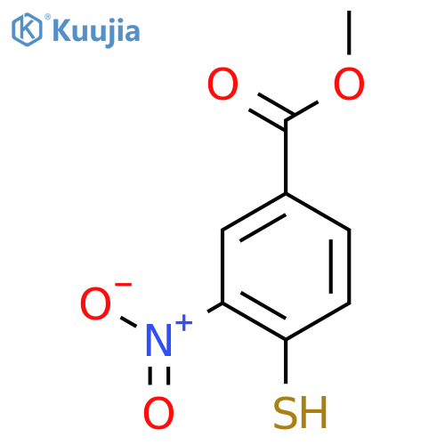 Benzoic acid, 4-mercapto-3-nitro-, methyl ester structure