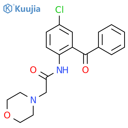 N-(2-benzoyl-4-chlorophenyl)-2-(morpholin-4-yl)acetamide structure