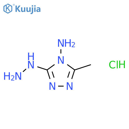 3-hydrazino-5-methyl-4H-1,2,4-triazol-4-amine dihydrochloride structure