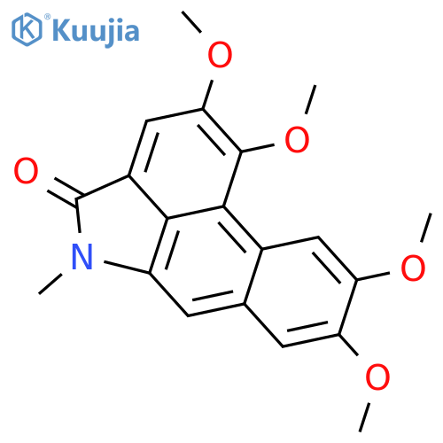 5-methyl-1,2,8,9-tetramethoxydibenzo[cd,f]indol-4(5H)-one structure