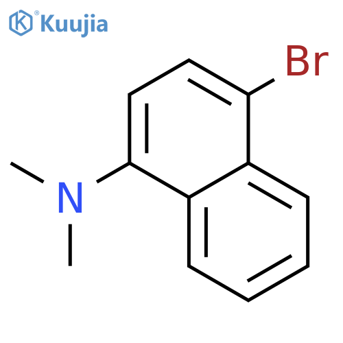 1-Bromo-4-(dimethylamino)naphthalene structure