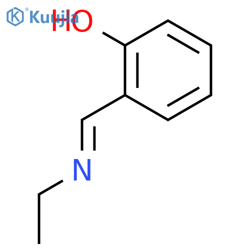 Phenol, 2-[(ethylimino)methyl]- structure