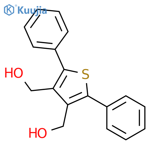 3,4-Thiophenedimethanol, 2,5-diphenyl- structure