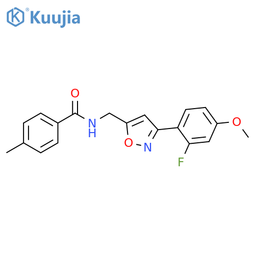Benzamide,N-[[3-(2-fluoro-4-methoxyphenyl)-5-isoxazolyl]methyl]-4-methyl- structure