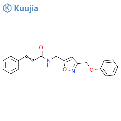 2-Propenamide, N-[[3-(phenoxymethyl)-5-isoxazolyl]methyl]-3-phenyl- structure