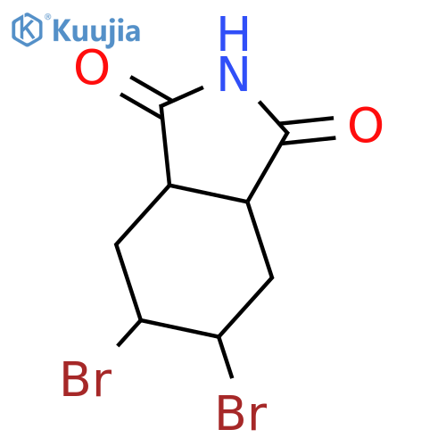 5,6-dibromo-3a,4,5,6,7,7a-hexahydroisoindole-1,3-dione structure