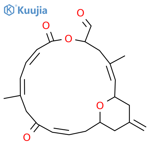 6,21-Dioxabicyclo[15.3.1]heneicosa-2,8,10,14-tetraene-5-carboxaldehyde, 3,11-dimethyl-19-methylene-7,13-dioxo-, (1S,2E,5S,8E,10Z,14E,17S)- structure