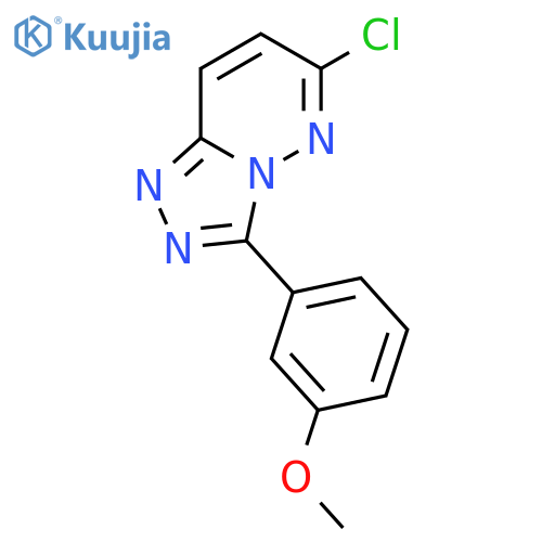 6-chloro-3-(3-methoxyphenyl)-[1,2,4]triazolo[4,3-b]pyridazine structure