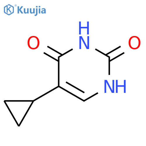 2,4(1H,3H)-Pyrimidinedione, 5-cyclopropyl- structure