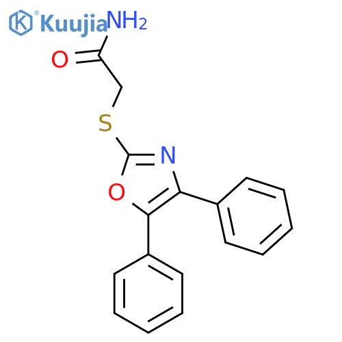 2-(4,5-diphenyl-1,3-oxazol-2-yl)sulfanylacetamide structure