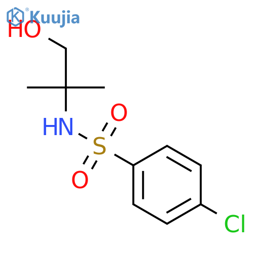 4-Chloro-N-(2-hydroxy-1,1-dimethylethyl)benzenesulfonamide structure