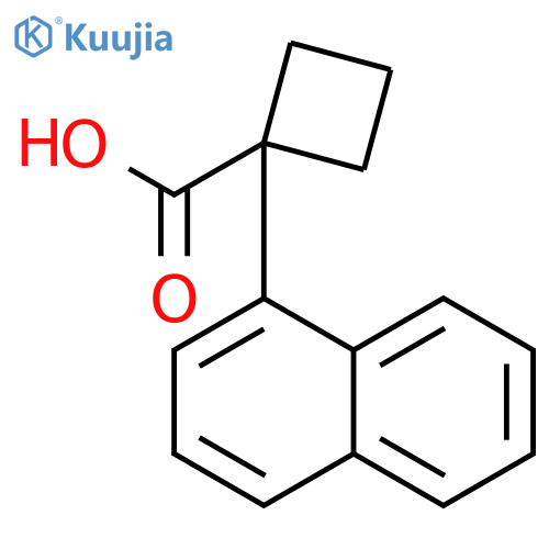 1-(naphthalen-1-yl)cyclobutane-1-carboxylic acid structure