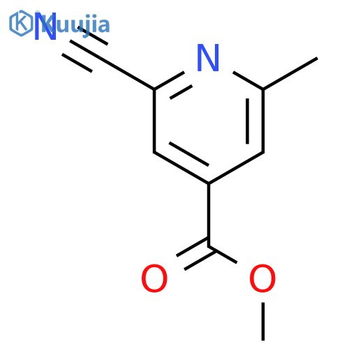 2-cyano-6-methyl-4-Pyridinecarboxylic acid methyl ester structure