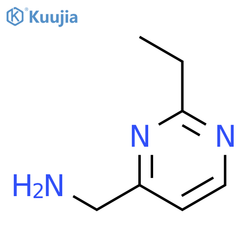 4-Pyrimidinemethanamine, 2-ethyl- (9CI) structure