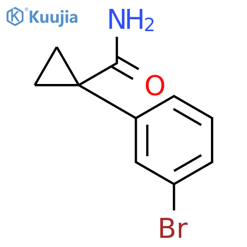 1-(3-bromophenyl)cyclopropane-1-carboxamide structure