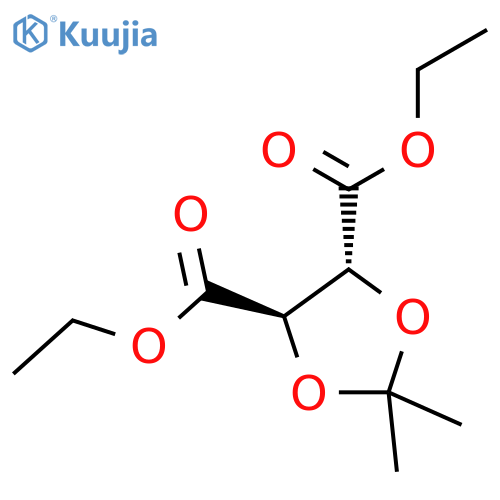 (4R,5R)-4,5-Diethoxycarbonyl-2,2-dimethyldioxolane structure