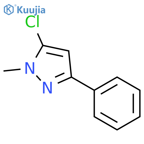 1H-Pyrazole, 5-chloro-1-methyl-3-phenyl- structure