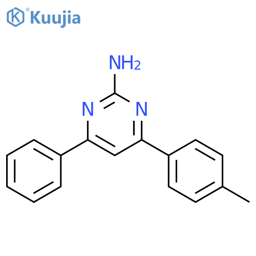 4-(4-methylphenyl)-6-phenylpyrimidin-2-amine structure