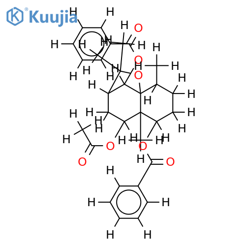 9alpha-acetoxy-1beta,6alpha-dibenzoyloxy-beta-dihydroagarofuran structure