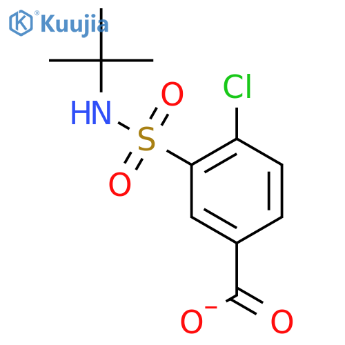 3-(tert-Butylsulfamoyl)-4-chlorobenzoic Acid structure